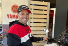Ο Κίμων Καράμπελας στην ομάδα της Yamaha