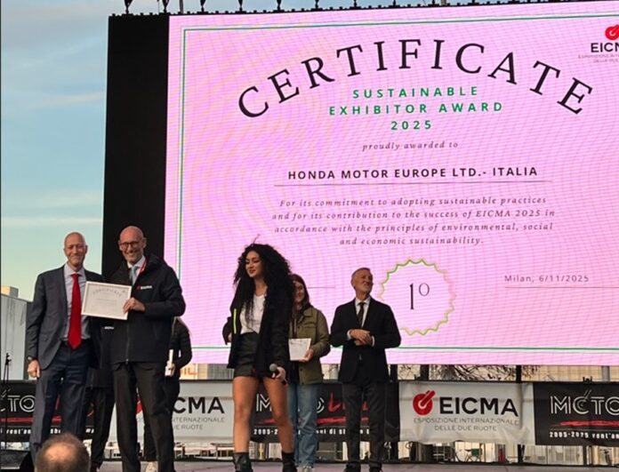 Honda wins the sustainable exhibitor award - main