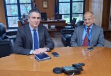 Τι είπε ο Χρίστος Δήμας με τον Πρέσβη της Ινδίας Rudrendra Tandon